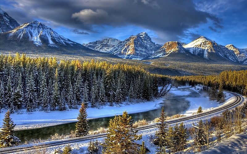 plant, land, cold, green, cloud - Sky, trees, mountain, sky, canada, cold temperature, nature, uSA, jasper - Canada, travel Destinations, scenics - nature