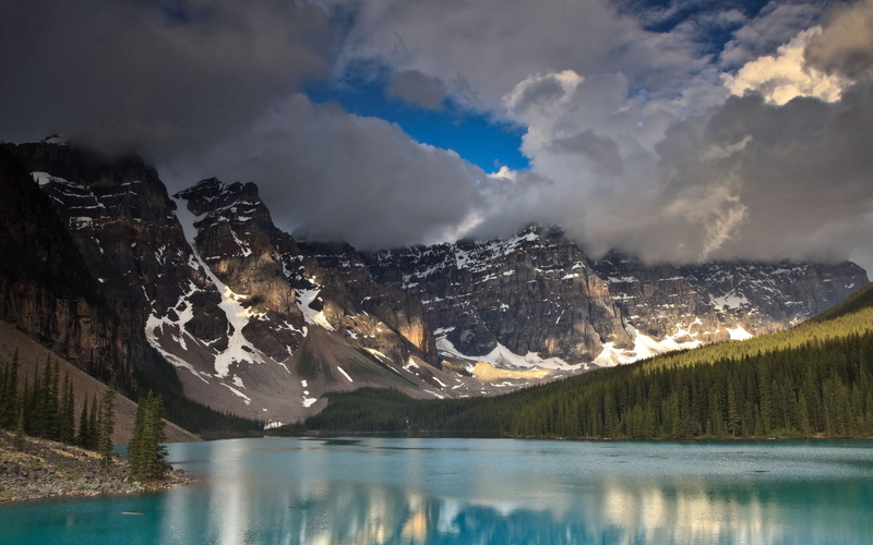 banff, national Landmark, mountain, rocky Mountains, mountain Range, glacier, beauty In Nature, mountain Peak, alberta, forest, reflection, canadian Rockies