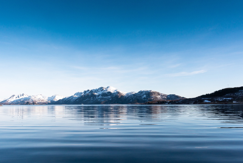 4K, mountain, lake, lusenet, Lofoten, Auto_Focus, snow, photo, landscape, nature, caped, water, outdoors, Trollfjord, sky, mountain Range, scenics, reflection