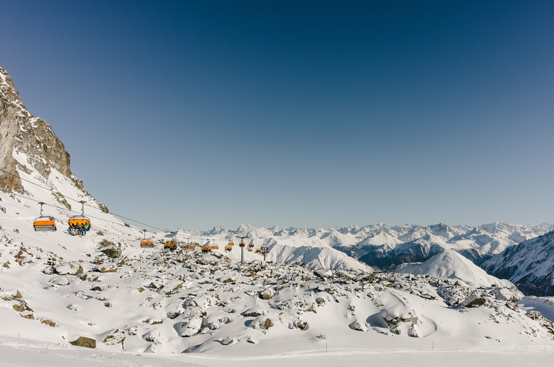 nature, snow, tourism, chair, peak, mountain peak, snowcapped mountain, mountain range, trip, outdoor, sunny, resort, day, europe, mountains, rock, top