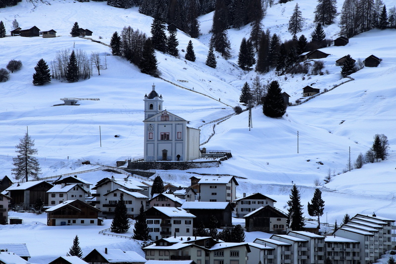 hill, covering, cloudy, alpine village, frost, view, plein air, high angle view, winter dream, snowy, the environment, cold, the silence, building exterior