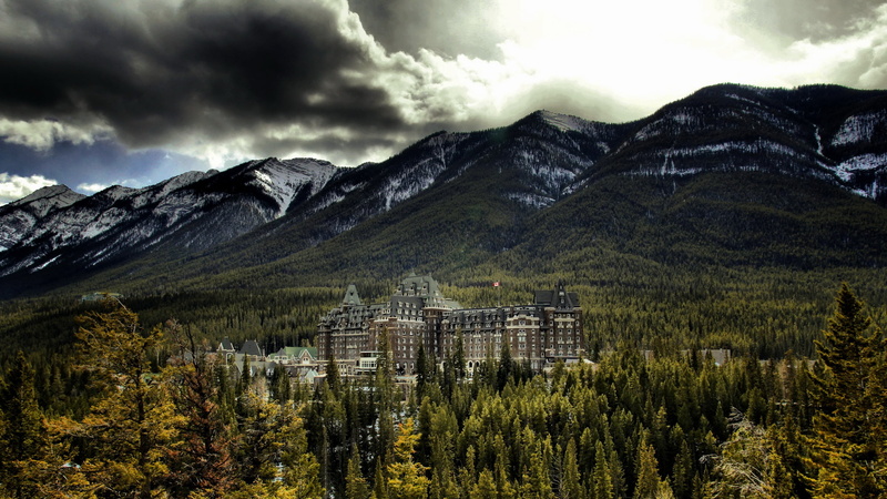 plant, panoramic, travel, mountain, valley, mountain Range, tranquil Scene, Alberta, autumn, rocky Mountains, lake, snowcapped mountain, woodland, environment