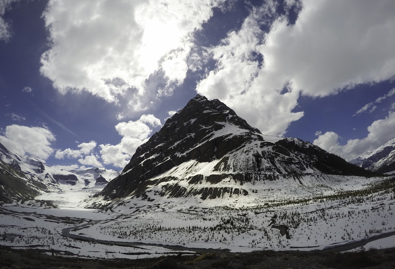 day, clouds, no people, rocky mountains, snow, cloud - sky, landscape, view, covering, capped, sky, scenics - nature, mountains, outdoors, low, snowcapped mountain