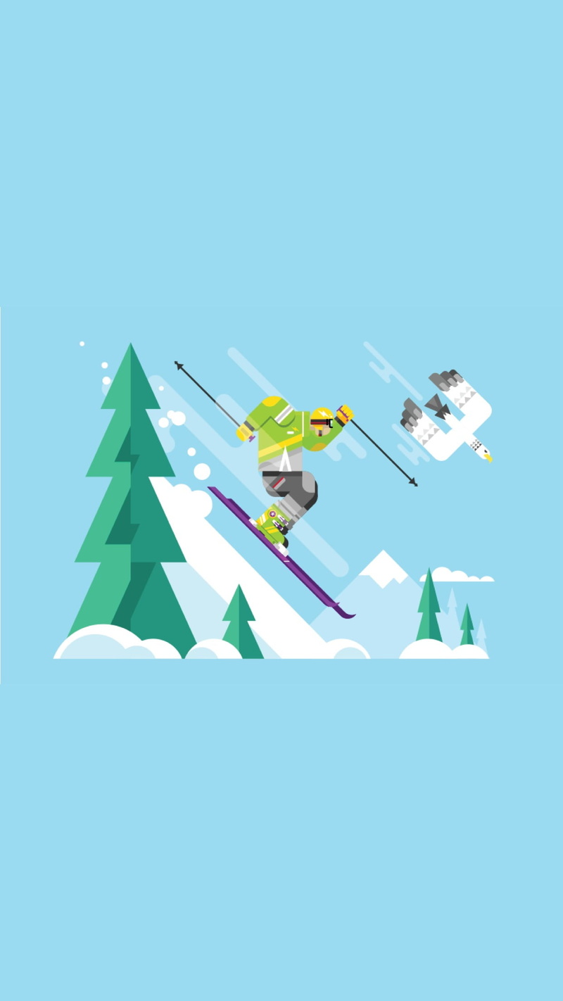 illustration, paper, air vehicle, nature, skiing, 1080P, copy space, technology, flying, studio shot, minimalism, bird, transportation, ice, airplane