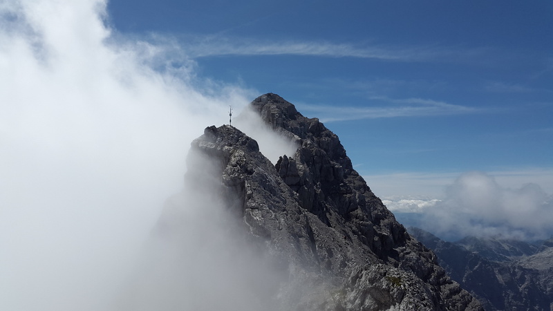scenics - nature, outdoors, great watzmann, fog, geology, day, mountain, sky, mountain range, eastern alps, lime, beauty in nature, 4K, cloud - sky, berchtesgadener land