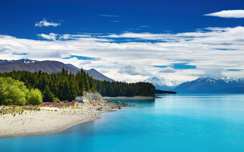 zealand, 4K, new, desktop, hd, cook, beautiful, mount, lake, pukaki