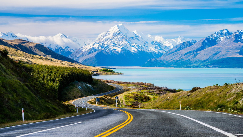 lake, pukaki, aoraki, canterbury, 2K