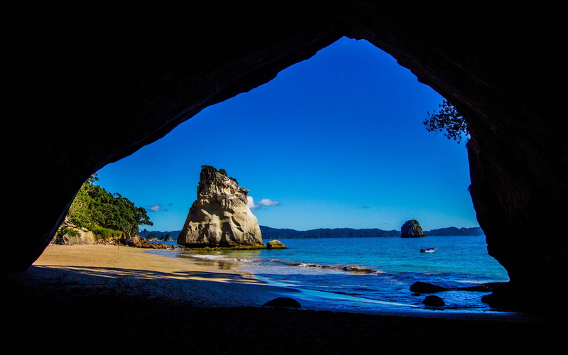 Caves, 2K, New, Sea, Zealand, Travel, From, Look, Cathedral
