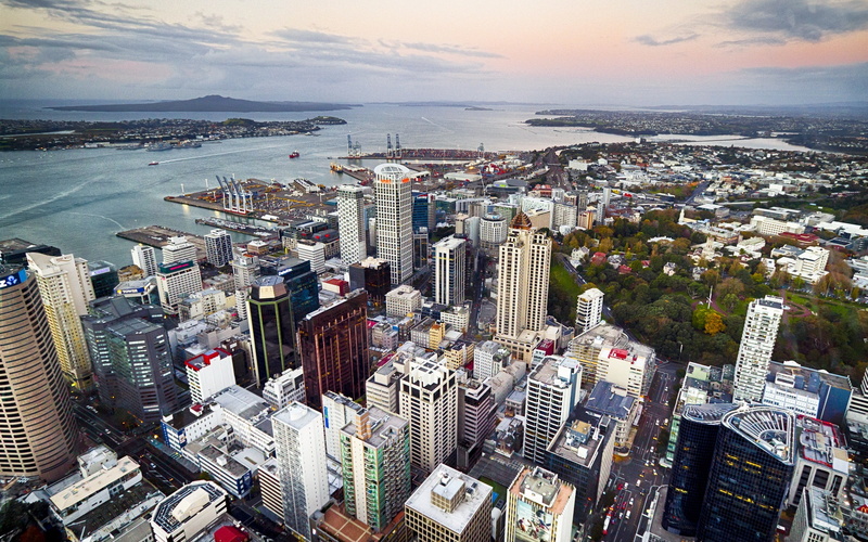 Zealand, Auckland, Street, New, City, Buildings, Coast, 2K