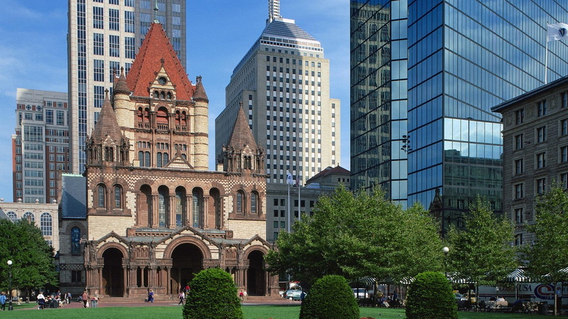 churches, trinity, 1080P, massachusetts, boston
