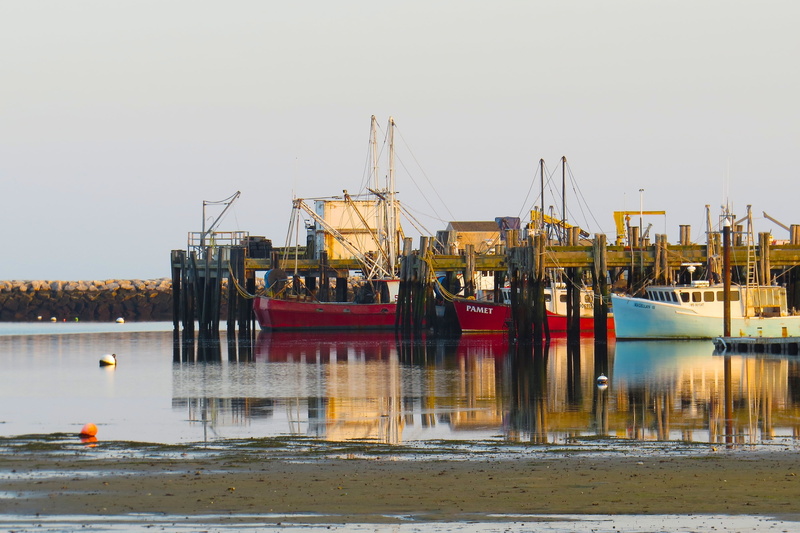 outdoors, nautical vessel, pier, provincetown, commercial dock, moored, waterfront, sky, scenic, harbor, boats, 4K, day, ocean, reflection, sailboat, transportation