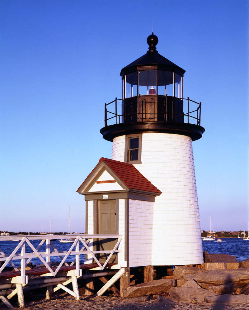 marine, coast, blue, atlantic, nantucket, beacon, sea, built structure, water, usa, lighthouse, white, sky, land, united states, new england, security