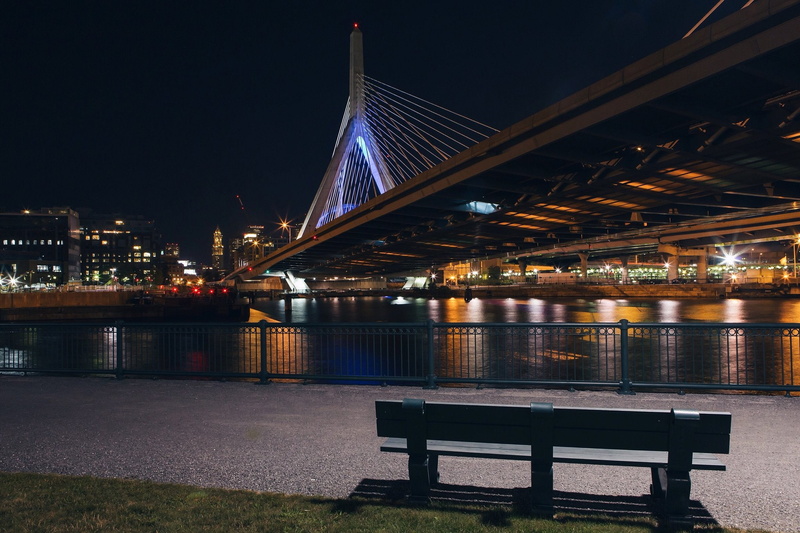tower, architecture, city, boswash, bay, ocean, night, 1080P, massachusetts, atlantique, usa, skyline, bridges, boston, cities