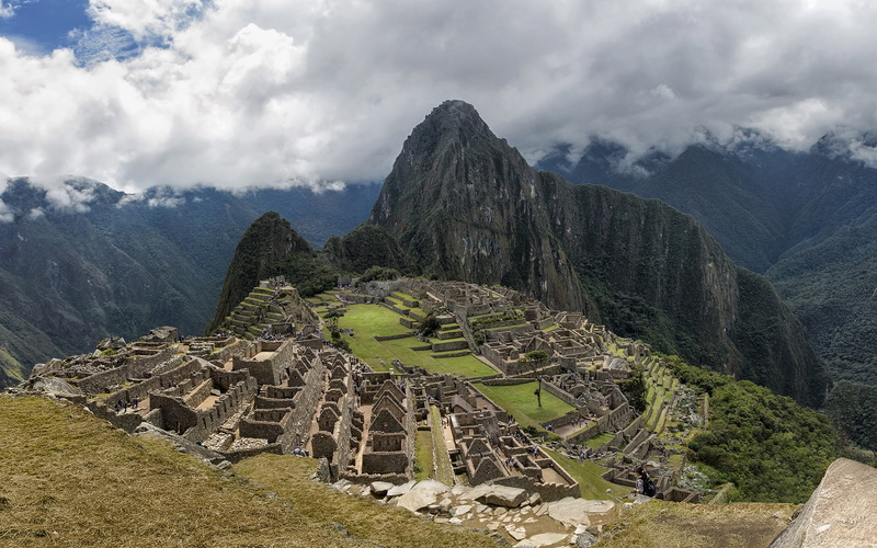 1080P, machu, nature, hd, picchu, ruins, mountains, clouds, jungle