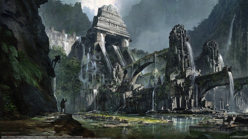 ruin, near, temple, history, tree, plant, fog, architecture, 1080P, men, rock - object, eroded, tourism, cliff, outdoors, beauty in nature, scenics - nature