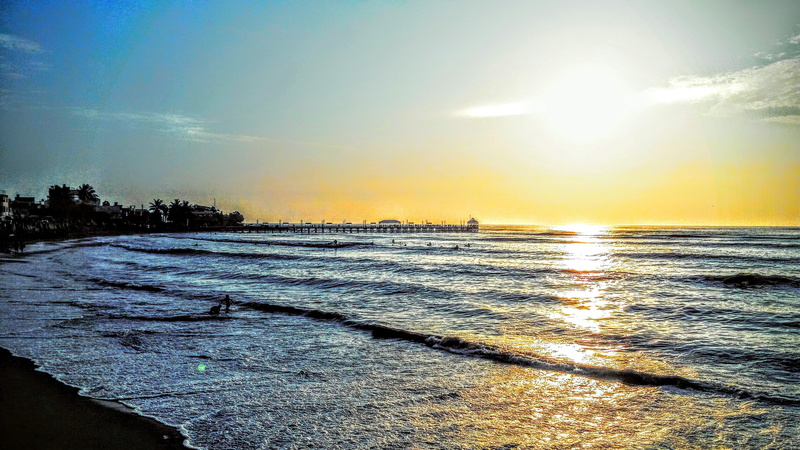 trujillo, sky, peru, bright, horizon, idyllic, beach, nature, 4K, tranquility, mar, holidays, beauty, lens flare, outdoors, sea, tranquil scene, sunset