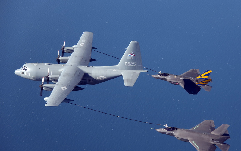 2K, Lockheed Martin F, US Air Force, Mid, Lockheed Martin KC, 2560x1600 px, aircraft, Jet Fighter, Military Aircraft, 35 Lightning II, air refueling