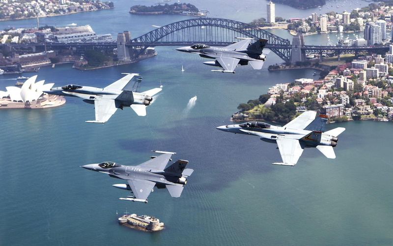 aircraft planes, australian, good shot, force, air force, three, black, airplanes, 1080P, air, white