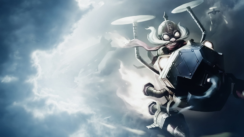 sketch, league, 1080P, gyro, copter, dota, hd, legends, corki, video games