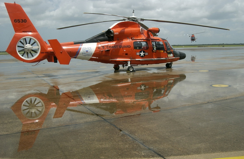 chopper, water, mh-65 dolphin, airplane, air force, helicopter, on the move, airport, air vehicle, wet, army, nature, search and rescue, reflection, plane