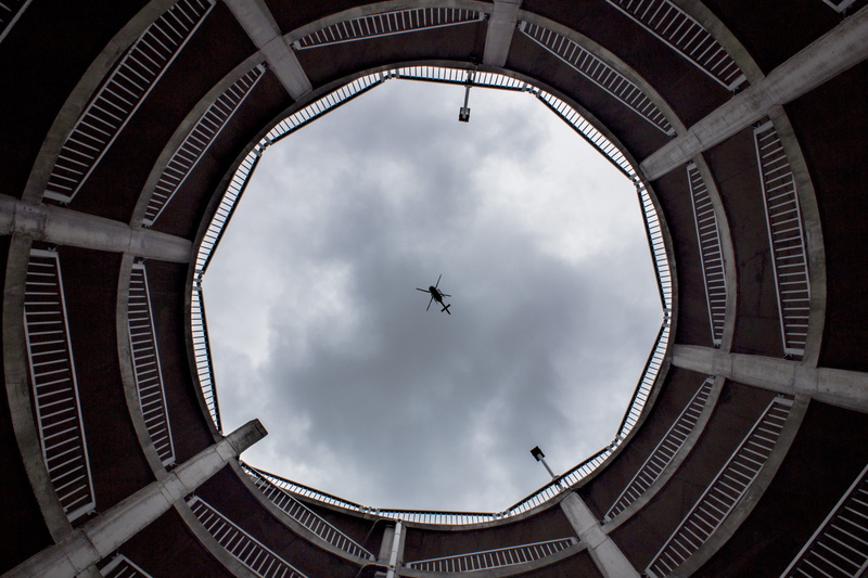 building, levels, city, moody, architecture, brown, cloud, flight, air Vehicle, flying, manchester, heli, sky, cityscape, looking up, urban, 4K, travel