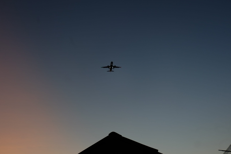 private airplane, day, transportation, silhouette, minimal, airplane, air vehicle, outdoors, minimalism, untitled, plane, clear sky, motion, fly, travel