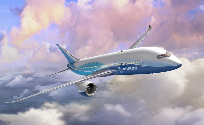 day, transportation, single object, journey, plane, cloud - sky, sky, mode of transportation, blue, smoke - physical structure, mid-air, Dreamliner, Boeing