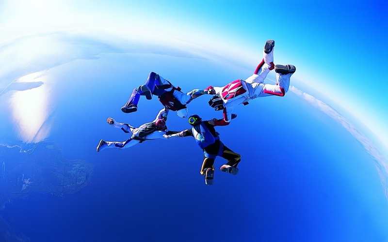 hd, skydiving, sports, 1080P