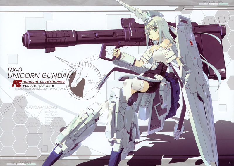 Mobile Suit Gundam Unicorn, 2K, Gundam, Anime Girls