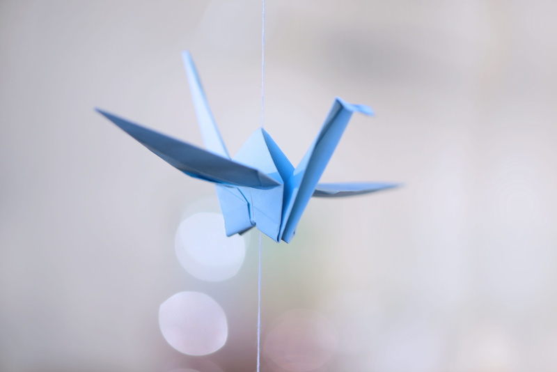 day, no people, transportation, blue, creativity, legend, hope, japan, symbol, origami, fold, talisman, light blue, airplane, paper, wing, harmony, wishes