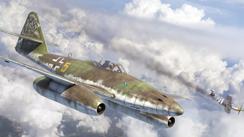 Air force, German turbojet fighter, North American P-51 Mustang, Messerschmitt Me.262, Swallow, 1080P