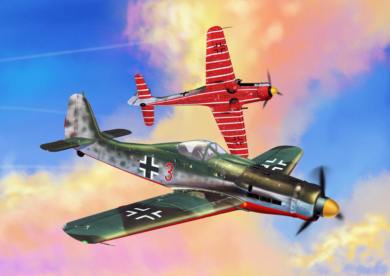 The second world war., fighter-monoplane, Fw.190D-9, JV44, piston fighter, art, Germany, Luftwaffe, Focke -Wulf, 1080P