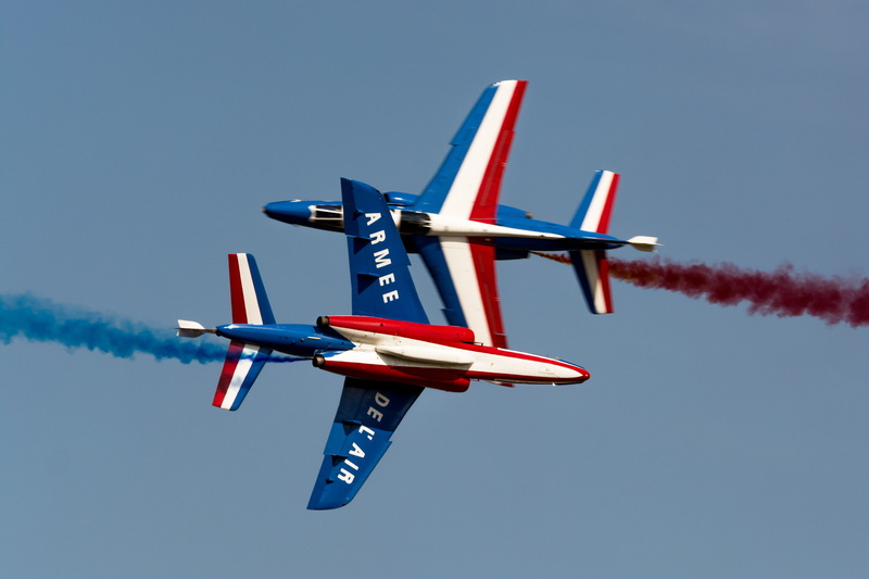 blue, red, white, Patrouille de France, aircraft, 4K, vehicle, airshows, airplane