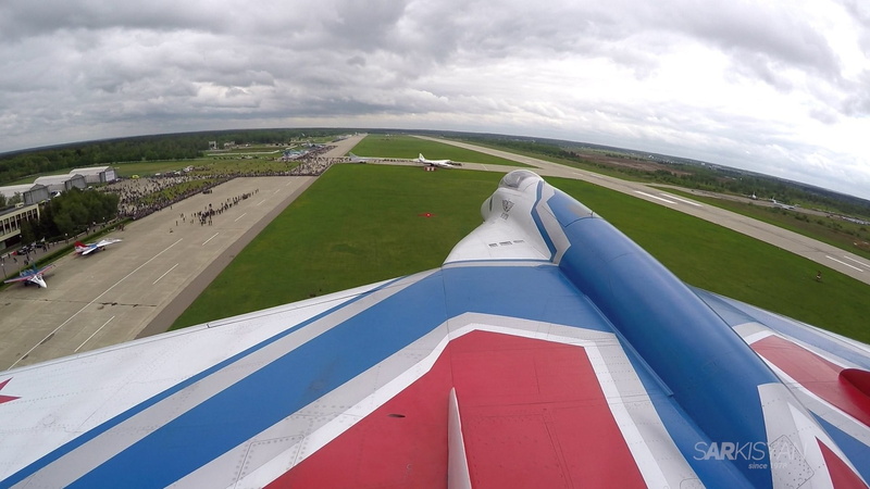 day, beauty in nature, no people, field, 1080P, transportation, Mikoan MiG-29, aircraft wing, environment, landscape, green color, sky, cloud - sky, blue