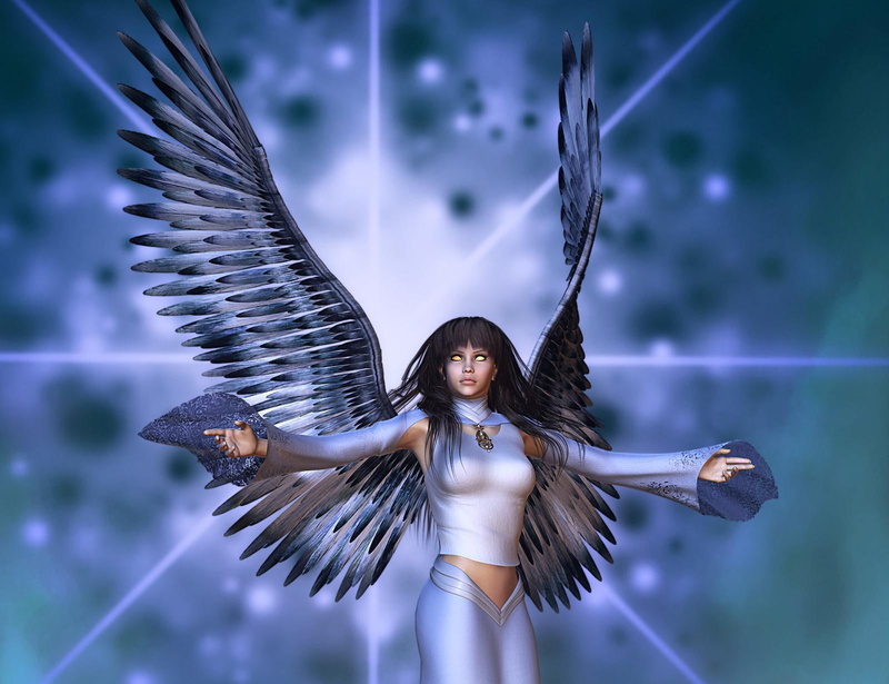 picture, angel, gothic, demon, dark, gallery, graphics, demons, girls, fantasy, 3d, d, 720P, angels