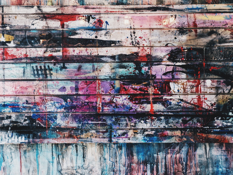 paint, graffiti, abandoned, messy, 4K, wood, backgrounds, design, wall - building feature, wall, creativity, splatter, black, deterioration, red, run-down