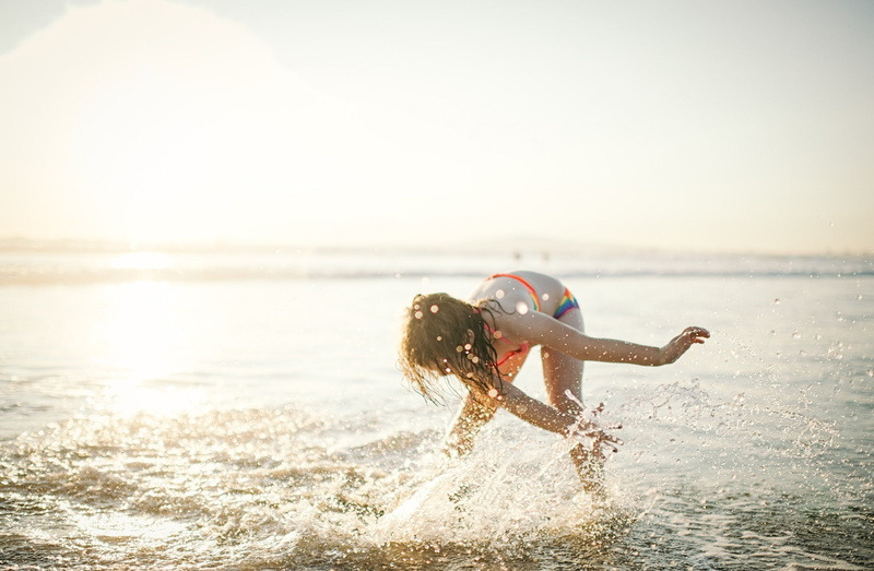 Water, havingfun, Vacation, 1080P, 35mm, Cute, horizon over water, sunlight, Ocean, Young, women, California, outdoors, bokeh, child, enjoyment, Happy