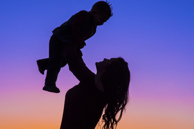 happiness, Motherhood, joy, small, one young woman only, cheerful, care, dusk, men, carrying, hairstyle, sunset, kid, parent, holding, infant, little, one woman only