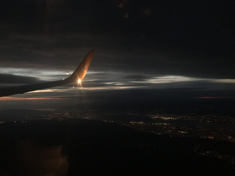 mode of transportation, 4K, night, lights, no people, plane, air vehicle, turkey, outdoors, cloud - sky, airplane, journey, city, illuminated, flying