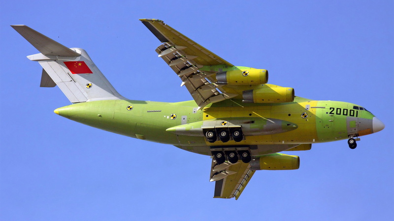 Xian Y-20, photo, yellow, green, turkish, 4K, airliner, China army, China Air Force