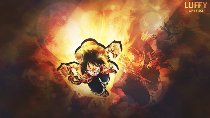 high angle view, Monkey D. Luffy, lighting equipment, illuminated, nature, motion, night, digital composite, smoke - physical structure, auto post production filter