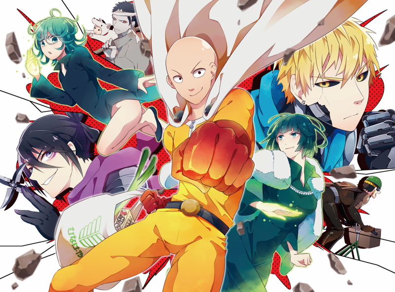 One-Punch Man, Zombieman (One-Punch Man), 720P, Mumen Rider, Tatsumaki (One-Punch Man), Saitama (One-Punch Man), Anime, Watchdog-man (One-Punch Man), Genos (One-Punch Man)