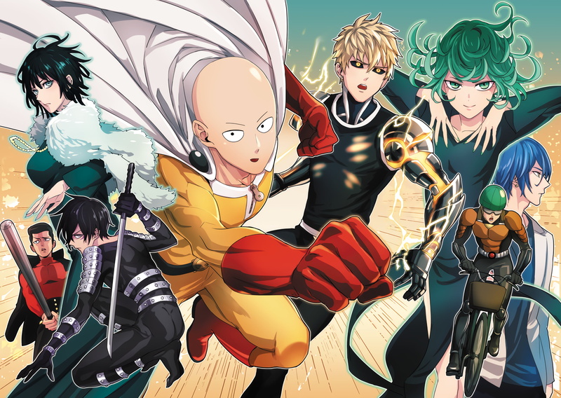 Mumen Rider, Metal Bat (One-Punch Man), One-Punch Man, Saitama (One-Punch Man), Genos (One-Punch Man), One Punch-Man, Sonic (One-Punch Man), Fubuki (One-Punch Man)