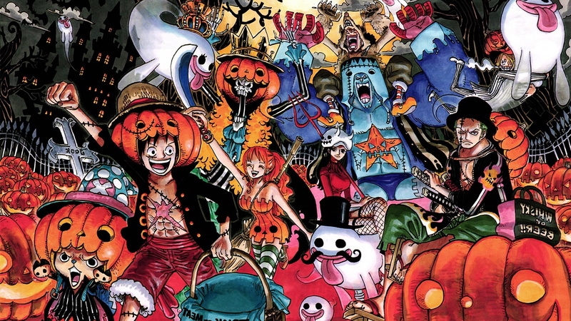 market stall, still life, retail, female likeness, disguise, craft, representation, manga anime one piece roronoa zoro nico robin sanji franky usopp nami brook monkey d_ luffy tony tony chopper