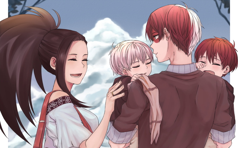 My Hero Academia, Anime, Momo Yaoyorozu, 1080P, Shouto Todoroki