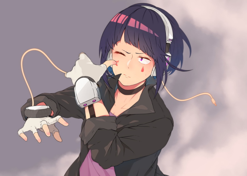 nature, 1080P, cloud - sky, music, adult, front view, clothing, real people, young adult, Anime, standing, emotion, listening, creativity, Kyoka Jiro