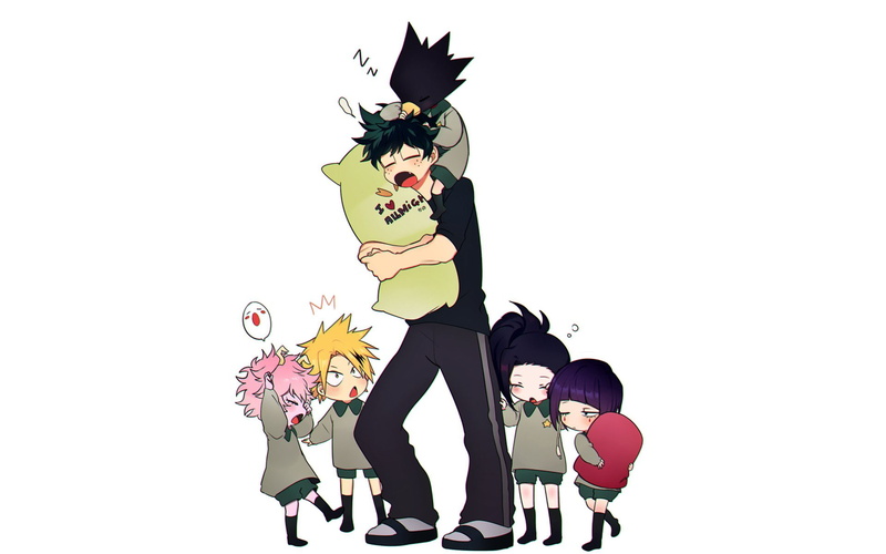 Denki Kaminari, Fumikage Tokoyami, Izuku Midoriya, Anime, 1080P, Momo Yaoyorozu, Kyoka Jiro, My Hero Academia