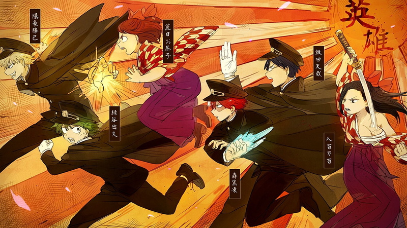 Momo Yaoyorozu, Tenya Iida, Izuku Midoriya, My Hero Academia, 1080P, Ochaco Uraraka, Anime, Katsuki Bakugou, Shouto Todoroki