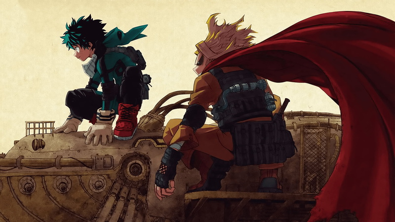 My Hero Academia, 1080P, All Might, Anime, Toshinori Yagi, Izuku Midoriya