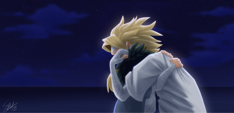 1080P, Toshinori Yagi, All Might, My Hero Academia, Izuku Midoriya, Anime